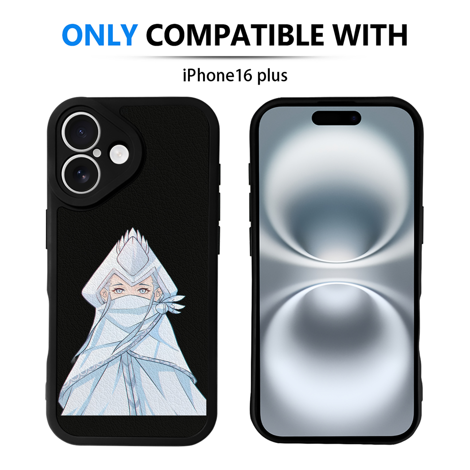 （画像用） Ne Zha 2 ナタ 魔童の大暴れ 【iPhone 16シリーズ対応】シリコンスマホケース（レザー調） 材質：シリコン